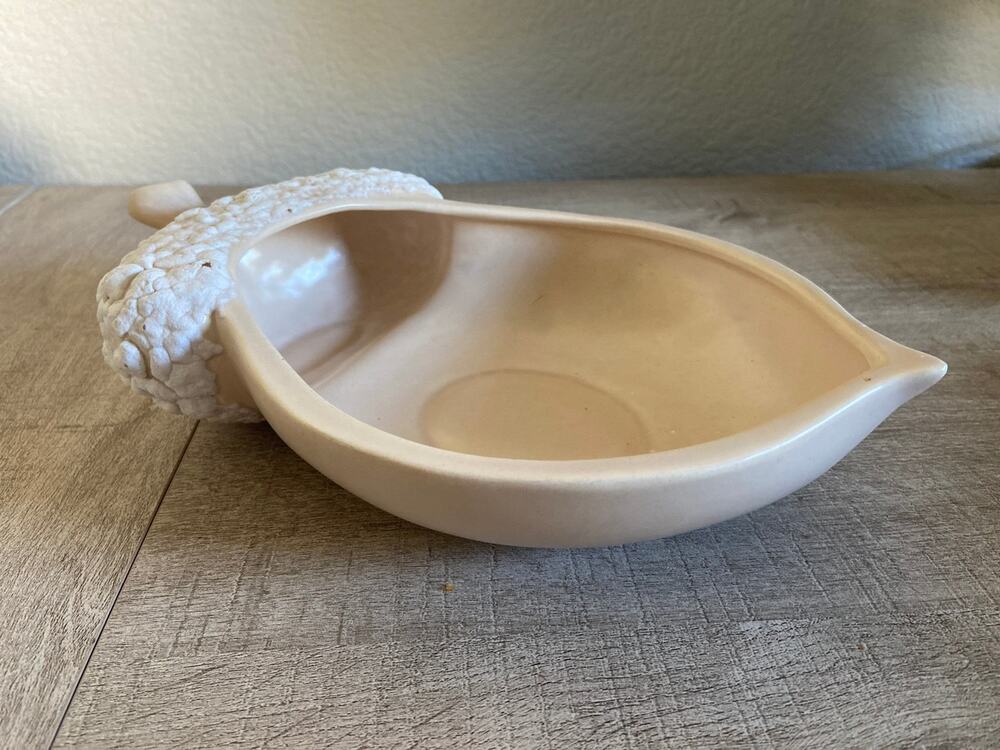 Vintage California Pottery Acorn Shaped Dish Bowl Lou - Hoenig Vintage MCM USA